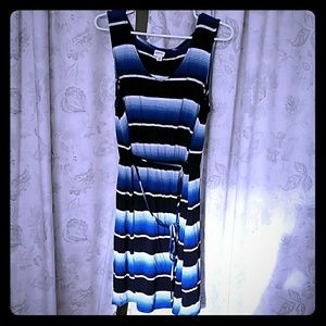 Merona striped dress, rayon